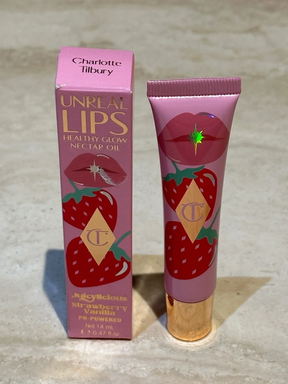 Charlotte Tilbury Unreal Lips Healthy Glow Nectar Lip Oil - Juicylicious